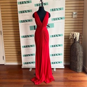 Rare Jovani Red Glitter Stretch Dress❤️